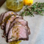 Grilled Tri-Tip Roast with Sicilian Herb Sauce @ ahealthylifeforme.com