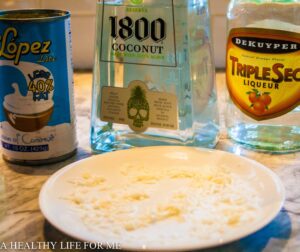 Ingredients for Coconut Margarita