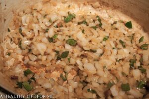 Sautee Vegetables in Fat in Dutch Oven