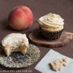 White Peach Cupcake with Brown Sugar Frosting