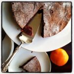 Double Chocolate Orange Cake with Raspberry Sauce