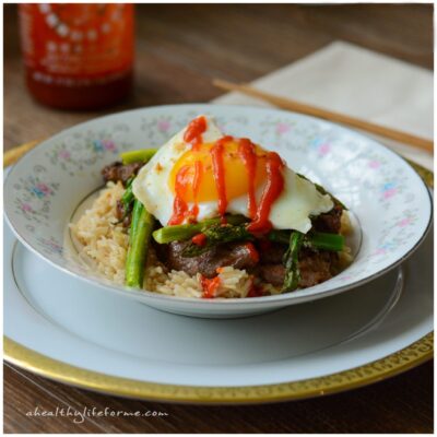 Korean Rice Bowl Recipe | ahealthylifeforme.com