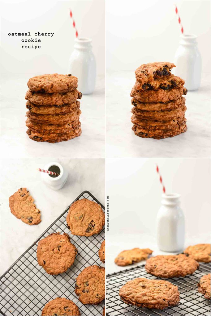 Oatmeal Cherry Cookie Recipe | ahealthylifeforme.com