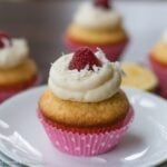 Lemon Raspberry Cupcake Recipe | ahealthylifeforme.com