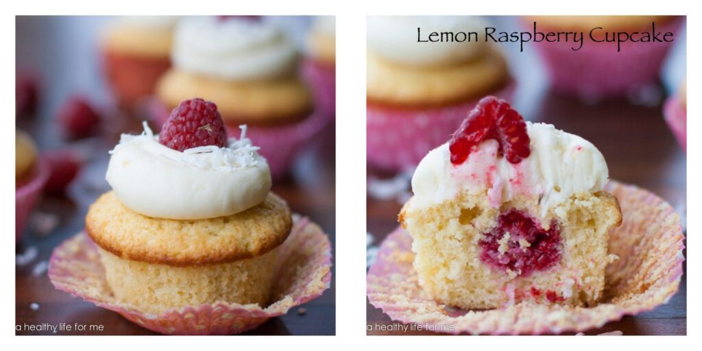 Lemon Raspberry Cupcake 