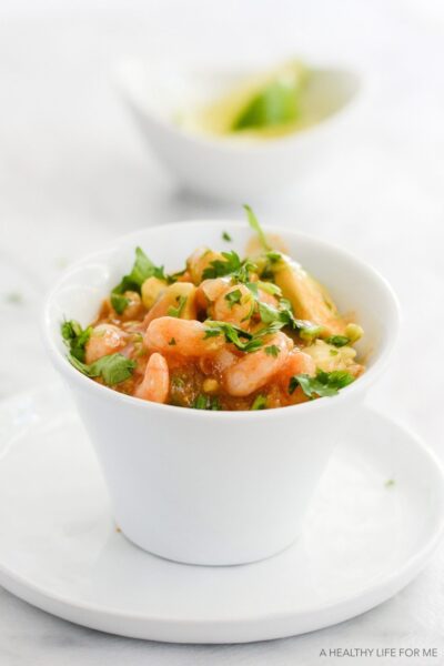 Simple Shrimp Ceviche is a healthy, quick, easy, gluten free dairy free recipe | ahealhtylifeforme.com