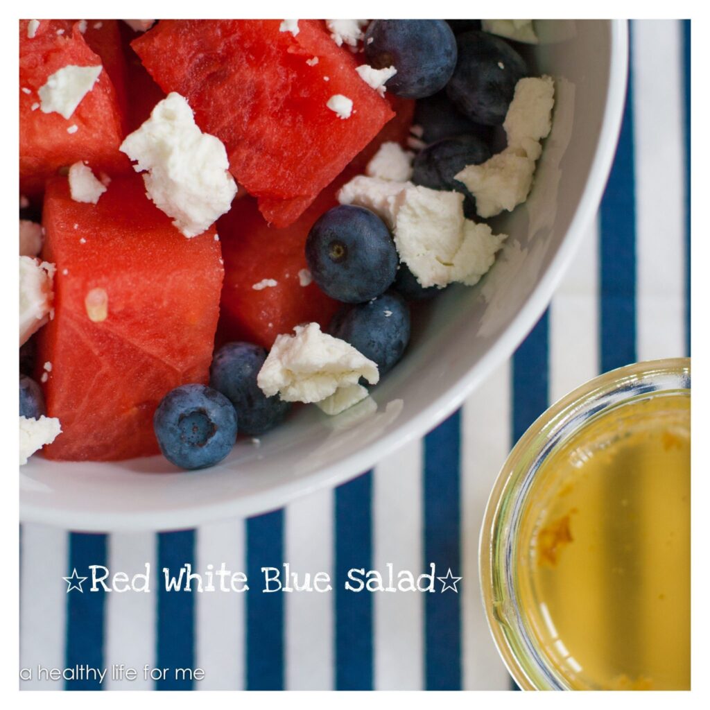 Red White Blue Salad | ahealthylifeforme.com