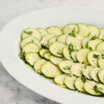 Zucchini Carpacchio a simple, elegant and delicious way to enjoy summer zucchini. | ahealthylifeforme.com