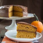 Pumpkin Cake with Dark Chocolate Buttercream Frosting Recipe | ahealthylfieforme.com