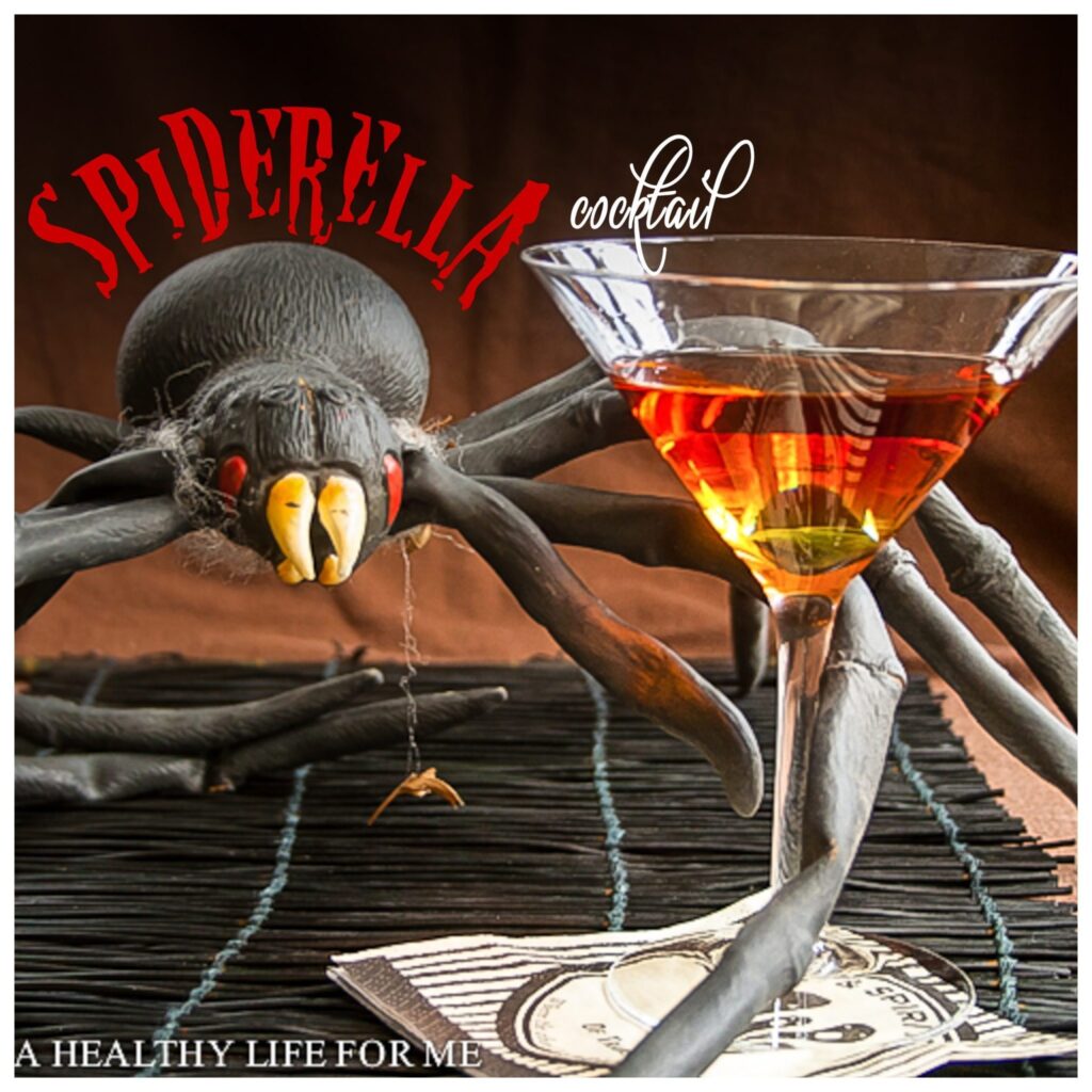 spiderella cocktail recipe for halloween | ahealthylifeforme.com