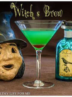 witch's brew cocktail recipe for halloween | ahealthylifeforme.com