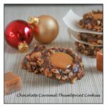 Chocolate Caramel Thumbprint Cookie Recipe | ahealthylifeforme.com