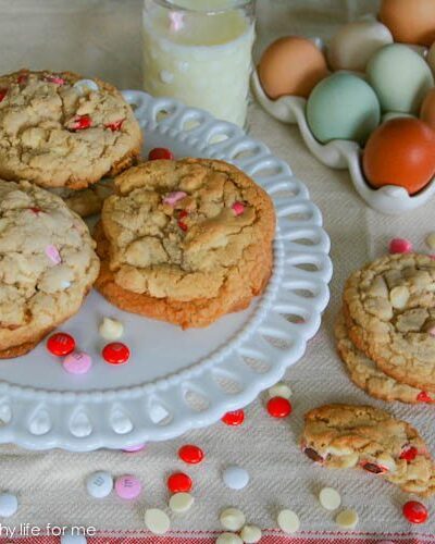 WHITE CHOCOLATE AND M&M COOKIE RECIPE | AHEALTHYLIFEFORME.COM