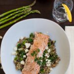 Salmon Quinoa Feta and Spinach Recipe | ahealthylifeforme.com