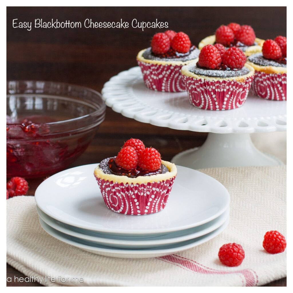 Easy Blackbottom Cheesecake Cupcakes