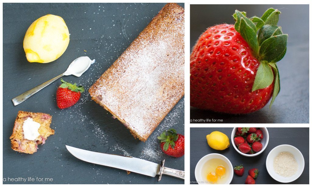 Strawberry Almond Breakfast Bread moist delicious and packed with healthy ingredients | ahealthylifeforme.com