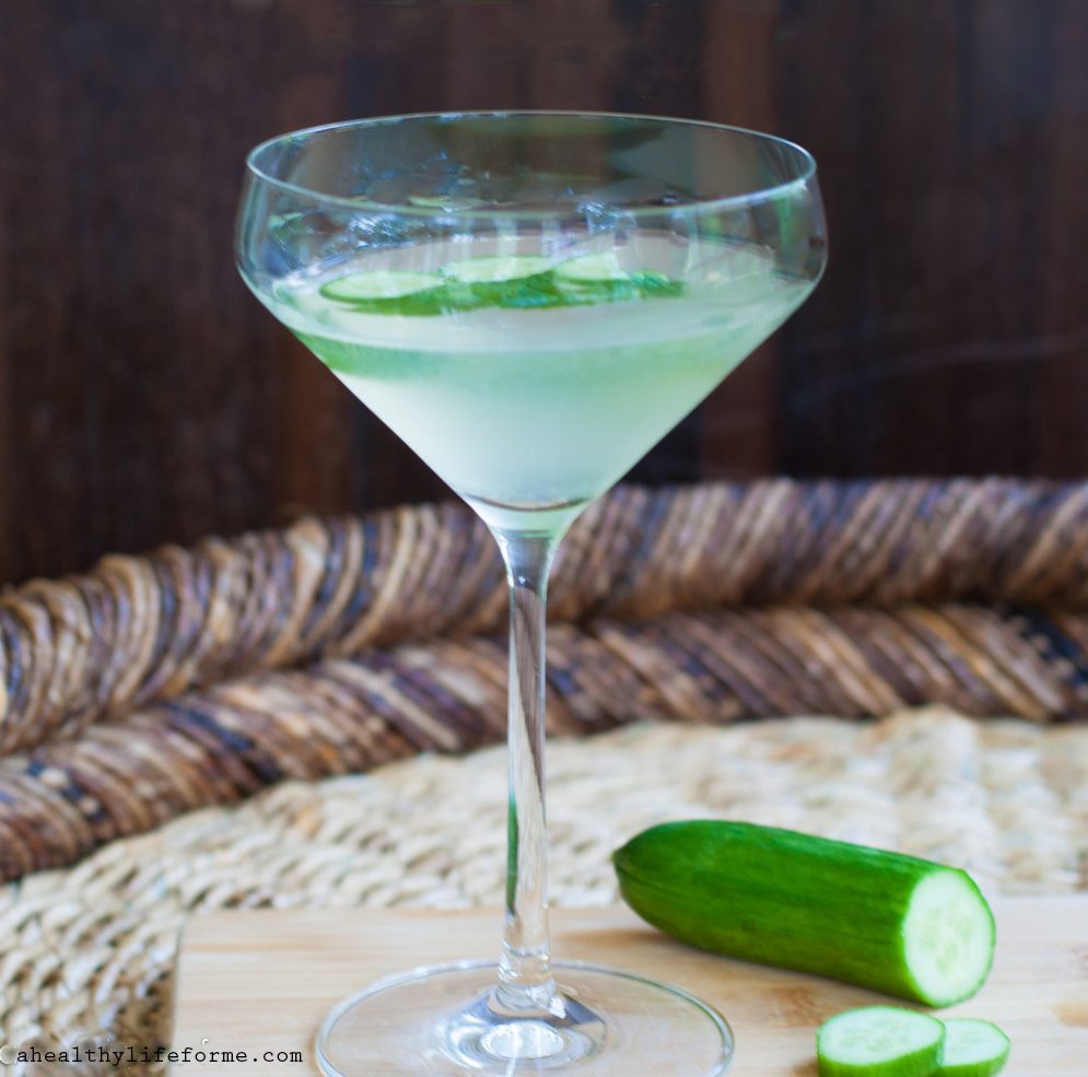 Cucumber Martini Recipe | ahealthylifeforme.com