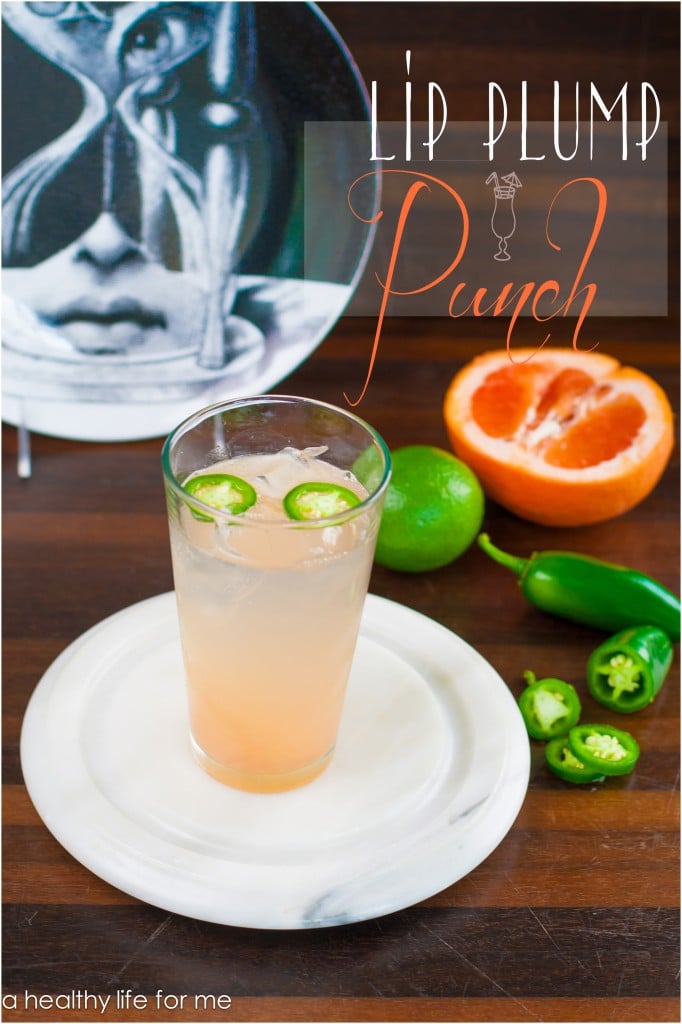Lip Plump Punch Grapefruit Lime Juice Honey Tequila