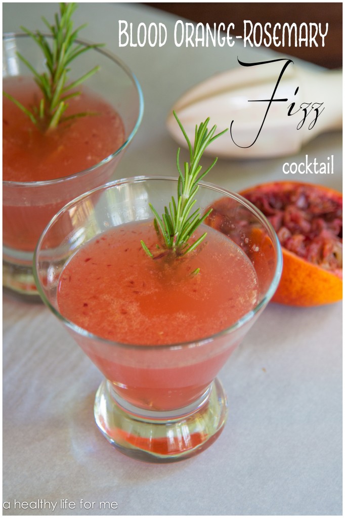 Blood Orange Rosemary Fizz Cocktail Recipe