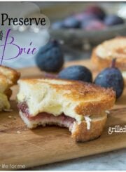 Fig Preserve and Brie Grilled Cheese Sandwich Recipe | ahealthylifeforme.com
