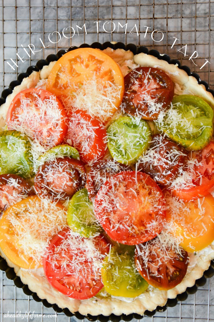 Heirloom Tomato Tart Recipe | ahealthylifeforme.com