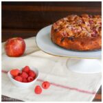 Apple Raspberry Almond Cake Recipe | ahealthylifeforme.com