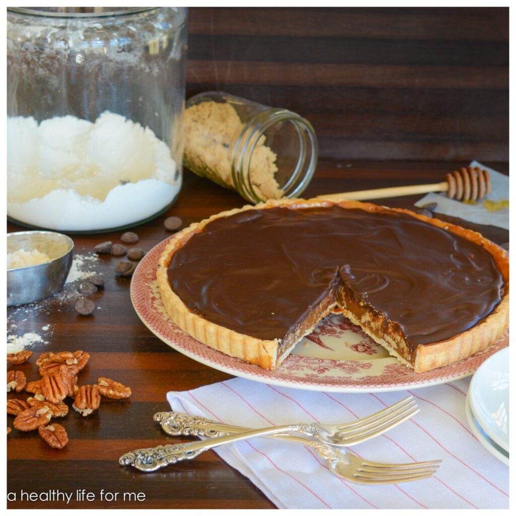 Chocoalte Honey Pecan Tart