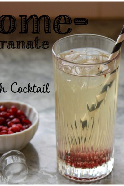Pomegranate Crush Cocktail Recipe | ahealthylifeforme.com