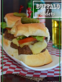 Buffalo Sliders are a Healthy way to enjoy your burger