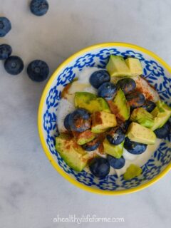 Blueberry Avocado Parfait | ahealthylifeforme.com