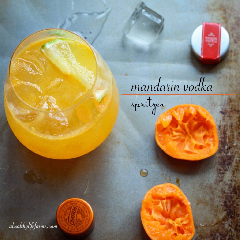 Mandarin Vodka Spritzer Cocktail
