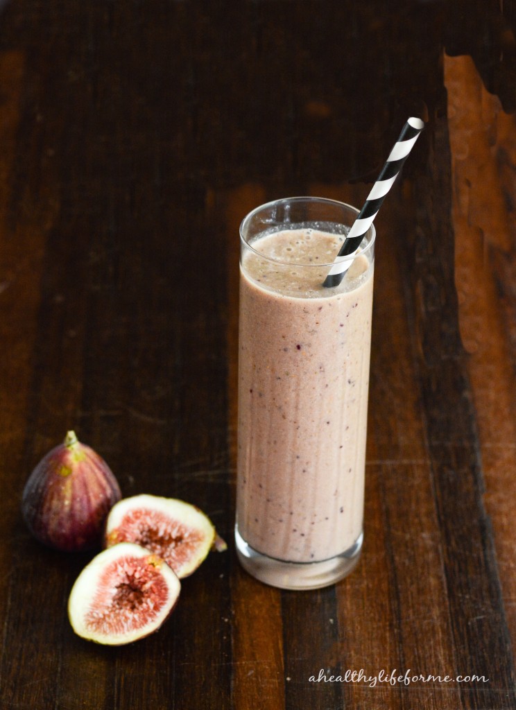 Chocolate Fig Protein Smoothie Recipe | ahealthylifeforme.com