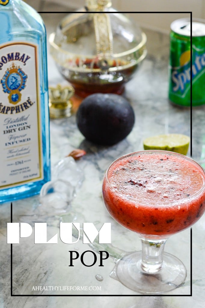 Plum Pop Cocktail Recipe | ahealthylifeforme.com