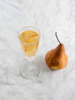 Sparkling Pear Cocktail Recipe | ahealthylifeforme.com