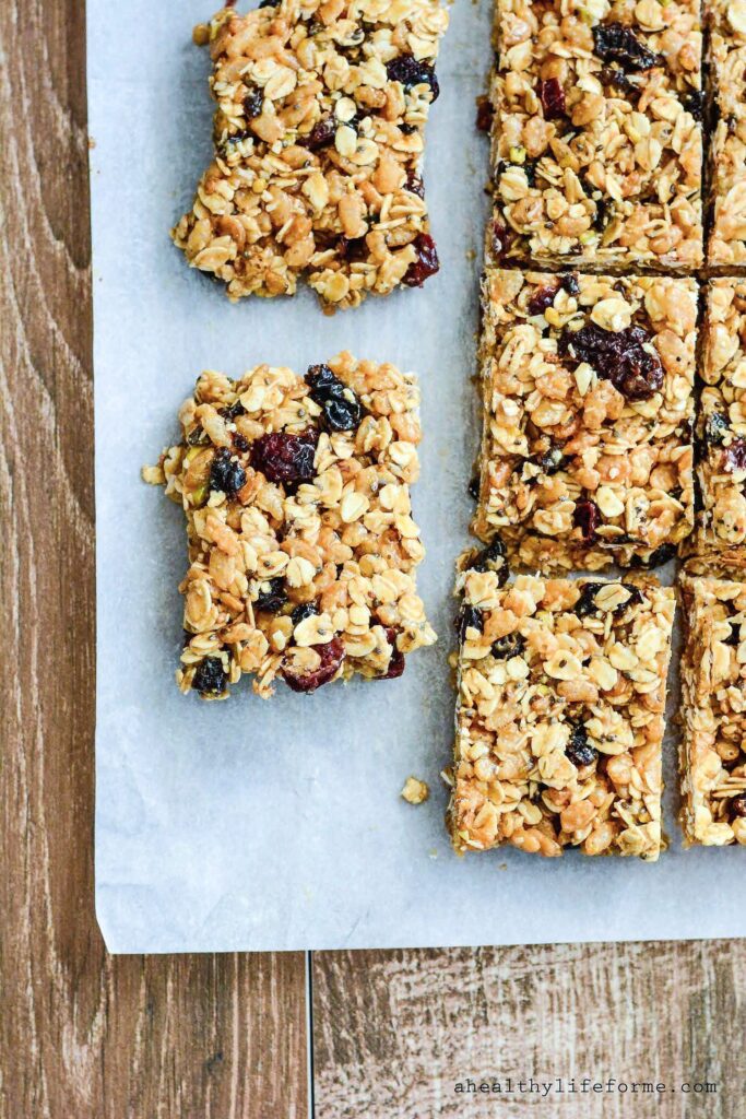 Healthy Rice Crispy Treats are gluten free and dairy free | ahealthylifeforme.com