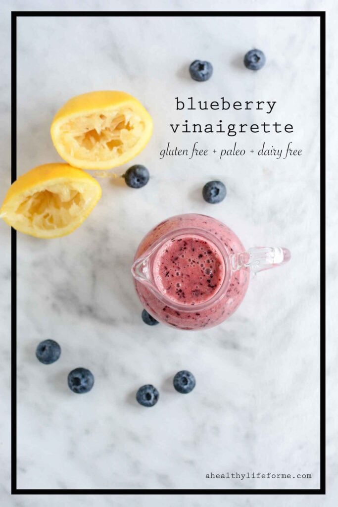Blueberry Vinaigrette Recipe Healthy Gluten Free Dairy Free Paleo | ahealthylifeforme.com