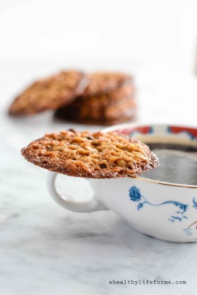 Oatmeal Crisp Cookie Gluten Free Recipe | ahealthylifeforme.com