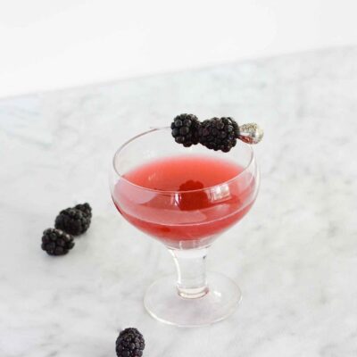 Blackberry Margarita made with fresh blackberry simple syrup vodka and st. germain | ahealthylifeforme.com