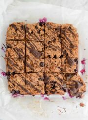 Blueberry Almond Chocolate Bars Gluten Free Dairy Free and Paleo Recipe | ahealthylifeforme.com