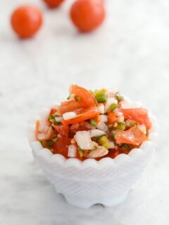 Pico De Gallo salsa recipe using fresh ingredients | ahealthylifeforme.com
