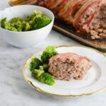 Easy Bison Bacon Meatloaf is the pefect family dinner recipe. Gluten free and loaded with flavor | ahealthylifeforme.com