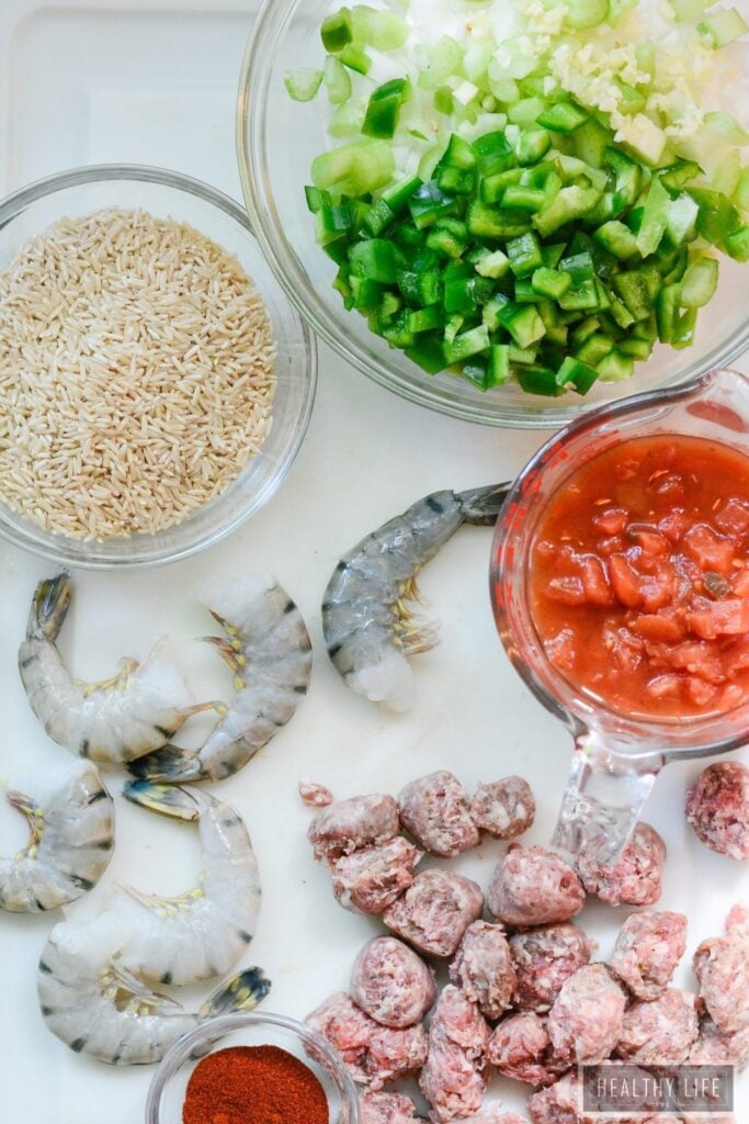 Shrimp Jambalaya is a fancy slightly spicy one pot dish that is simple to prepare and loaded with fresh flavors straight from New Orleans | ahealthylifeforme.com