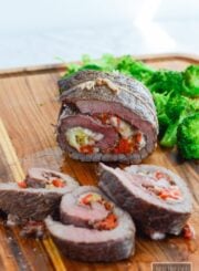 Stuffed Baked Steak is a delicous dinner that is simple to prepare that will become a family favorite. Gluten Free, Grain Free, and Soy Free | ahealthylifeforme.com
