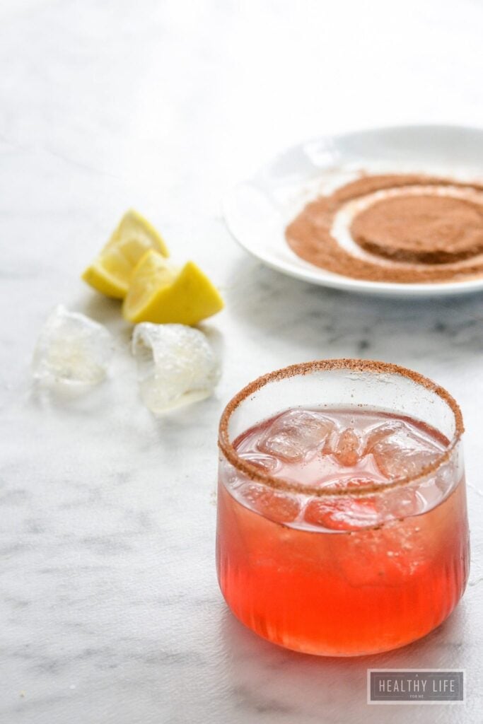 Amaretto Cranberry Spice Cocktail is a warm delicious spicy sweet cocktail recipe | ahealthylifeforme.com