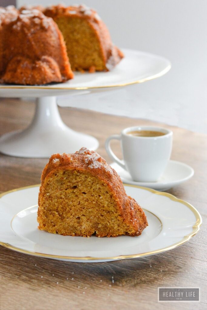 Pumpkin Ginger Pound Cake Recipe Gluten Free | ahealthylifeforme.com