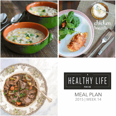 Meal Plan Week 14 | ahealthylifeforme.com