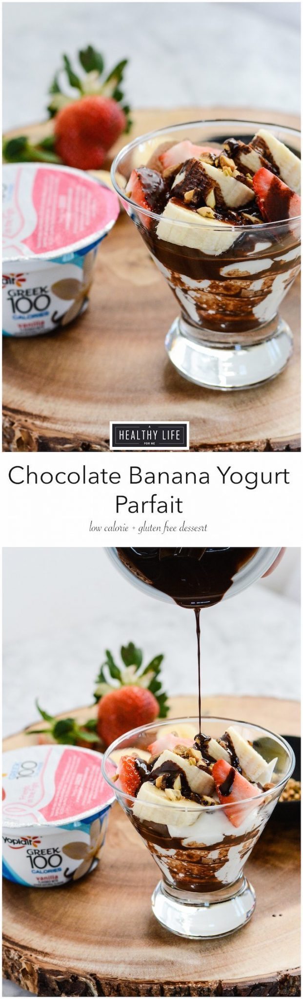 Chocolate Banana Yogurt Parfait_