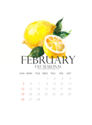 Free February Produce Calendar Wallpaper Download } ahealthylifeforme.com