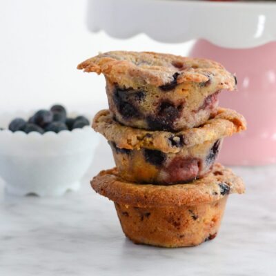 Mixed Berry Breakfast Muffins gluten free and dairy free recipe | ahealthylifeforme.com