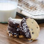 Paleo and Gluten Free Double Chocolate Coconut Shortbread Cookie Recipe | ahealthylifeforme.com
